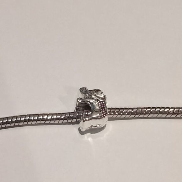 Silver Elephant Charm for Pandora Style Bracelet - Picture 3 of 4